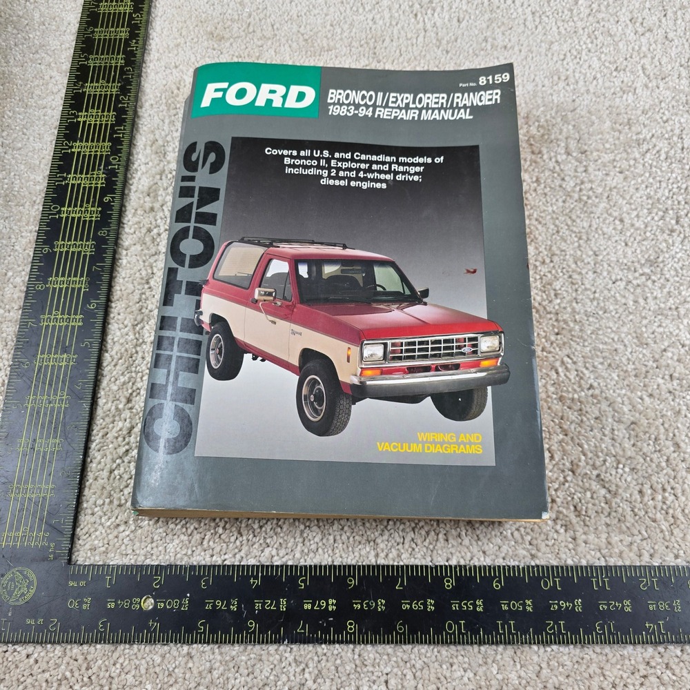 Chilton Repair Manual Ford Bronco II Explorer Ranger 1983-94 Part 8159